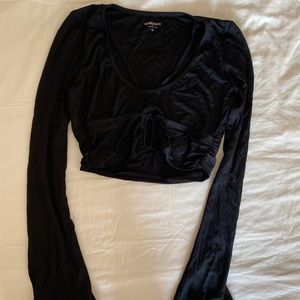 Carbon38 black workout long sleeve
